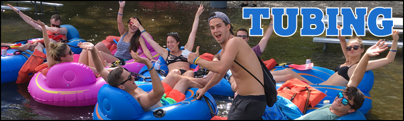 Tubing down the river